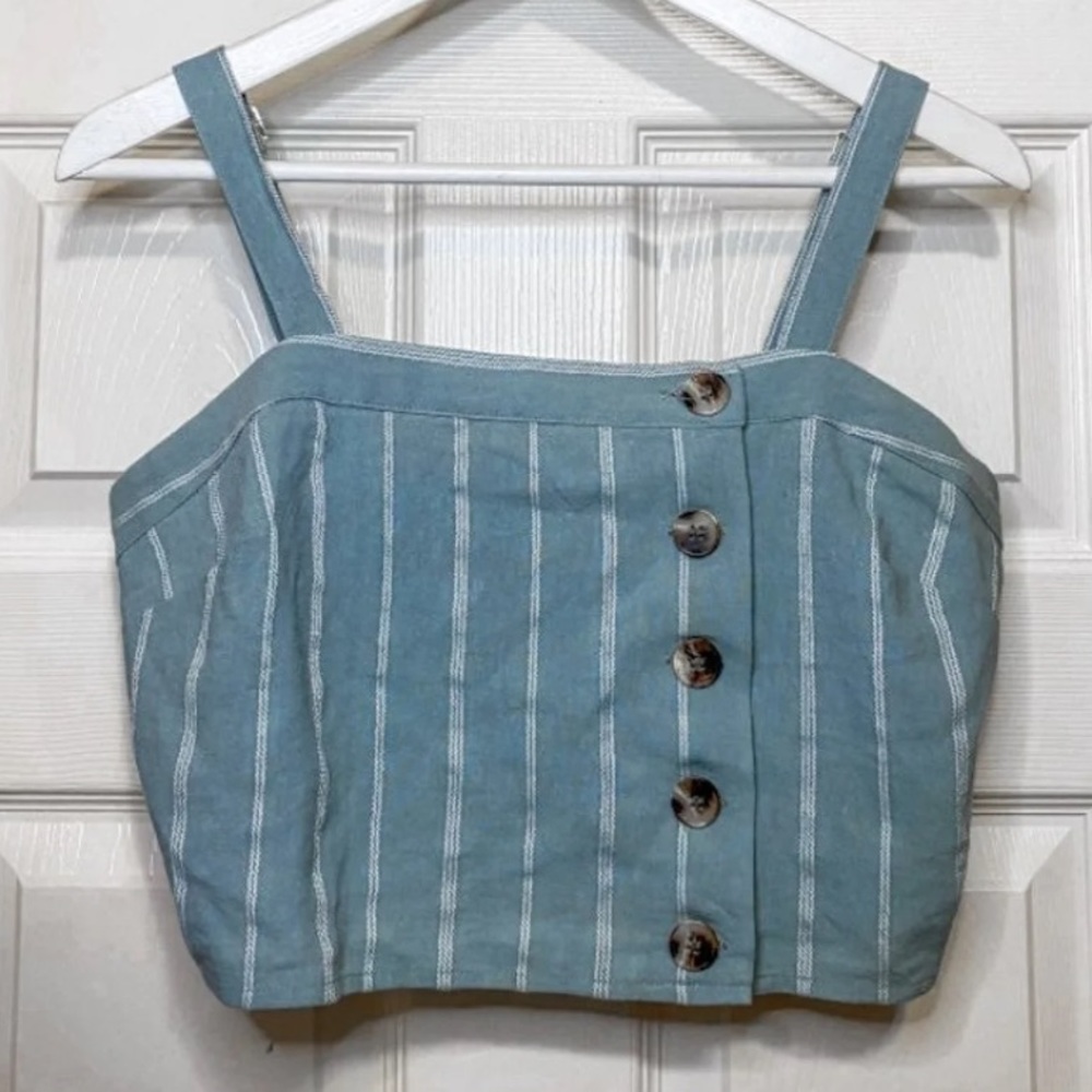 Striped Pinafore Tank Top